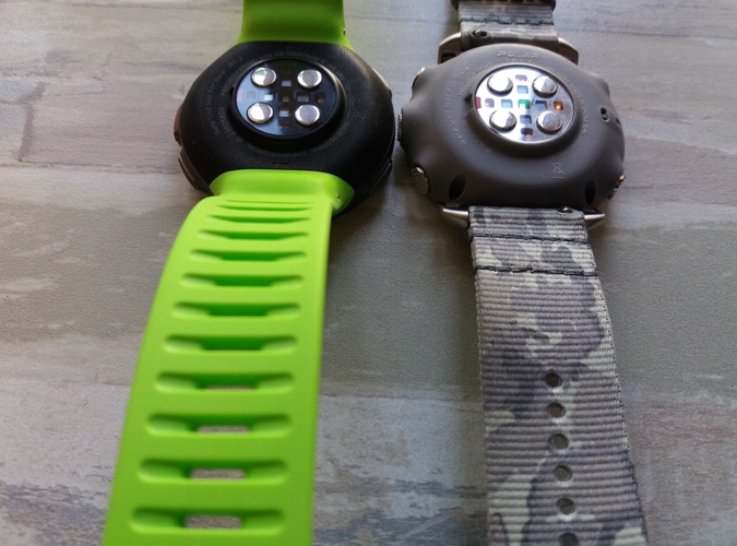 Polar Grit X и Polar Vantage V тыльная сторона и ремешки