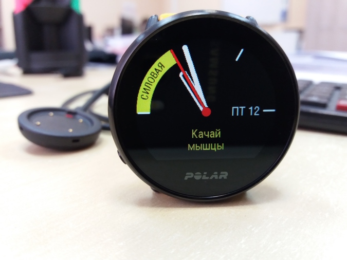 Polar Ignite функция FitSpark силовая тренировка