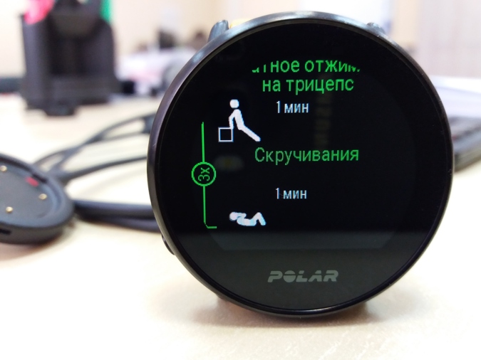 Polar Ignite функция FitSpark силовая тренировка примеры упражнений